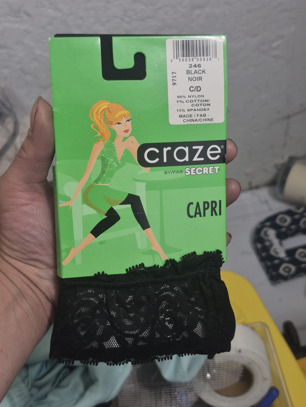 Black Capri Lace Leggings
